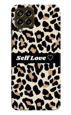 Leopard Print Self Love Samsung M33 5G Hard Case Back Cover by Casekaro