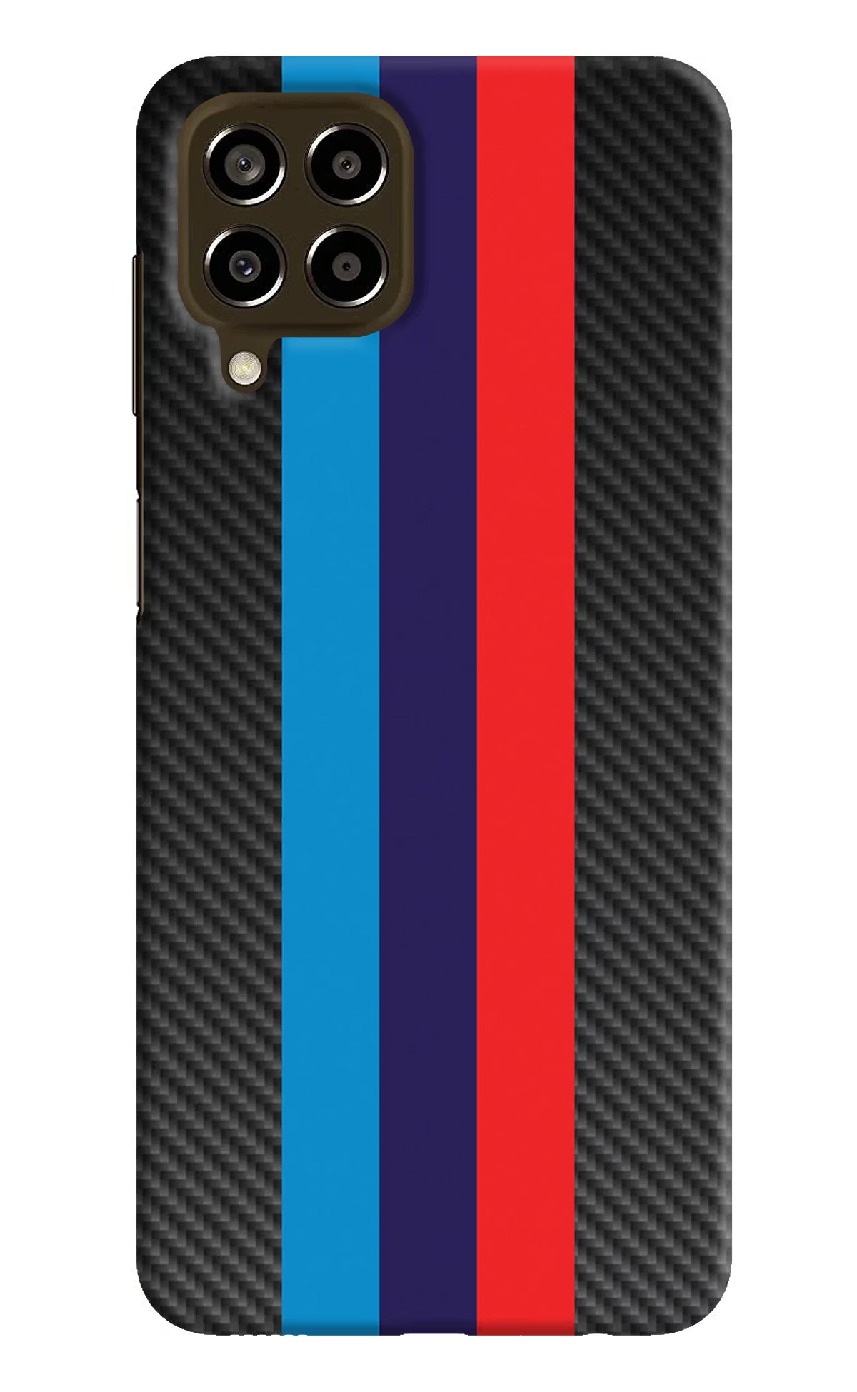 BMW Stripes Pattern Samsung M33 5G Hard Case Back Cover by Casekaro