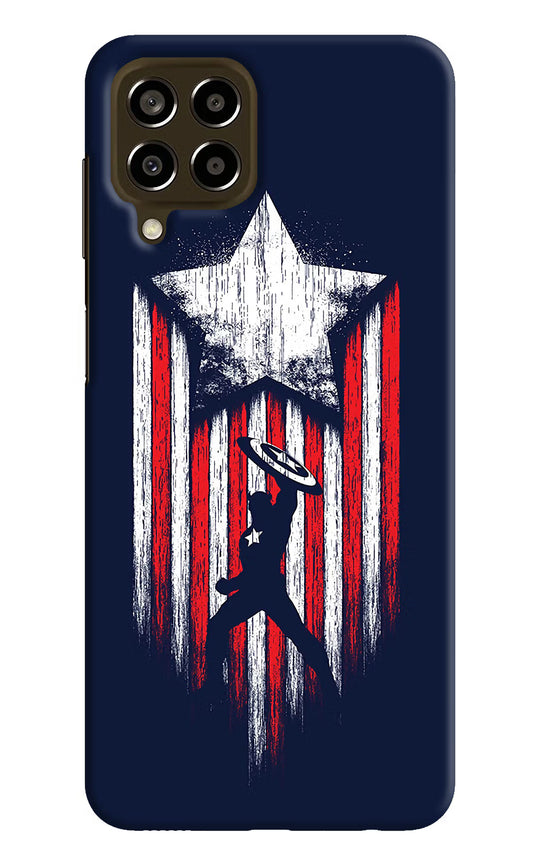 Captain America Marvel Art Samsung M33 5G Hard Case Back Cover by Casekaro