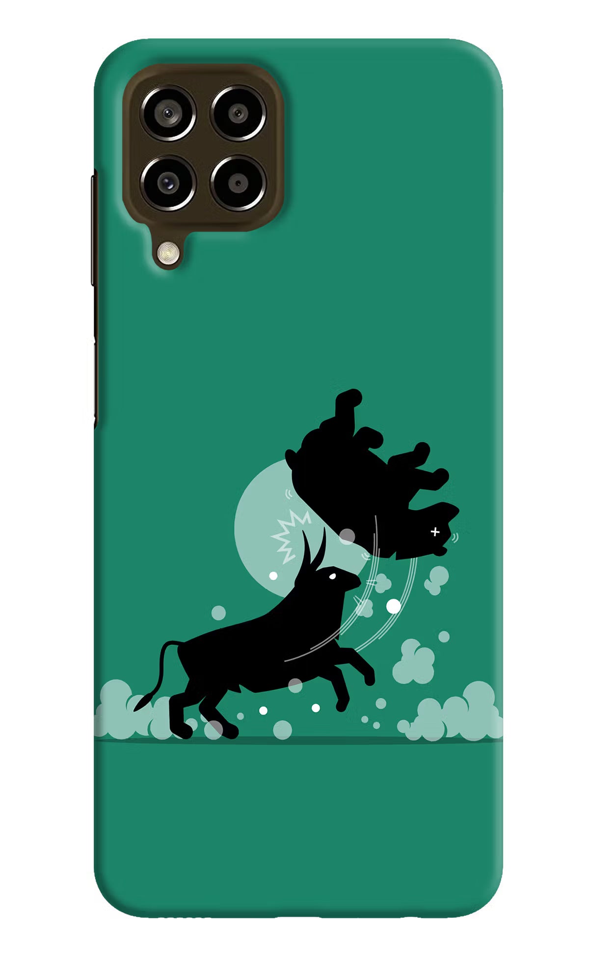 Bull Conqueror Samsung M33 5G Hard Case Back Cover by Casekaro