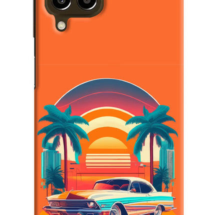 Palm Drive 80s Samsung M33 5G Hard Case Back Cover by Casekaro