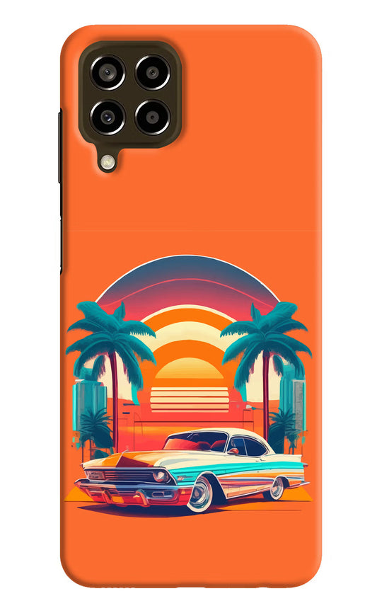 Palm Drive 80s Samsung M33 5G Hard Case Back Cover by Casekaro