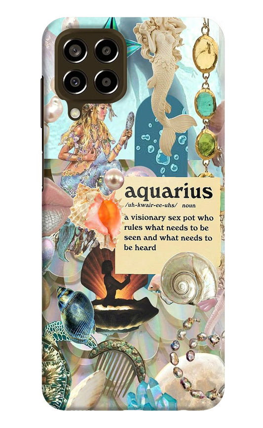 Aquarius Zodiac Samsung M33 5G Hard Case Back Cover by Casekaro
