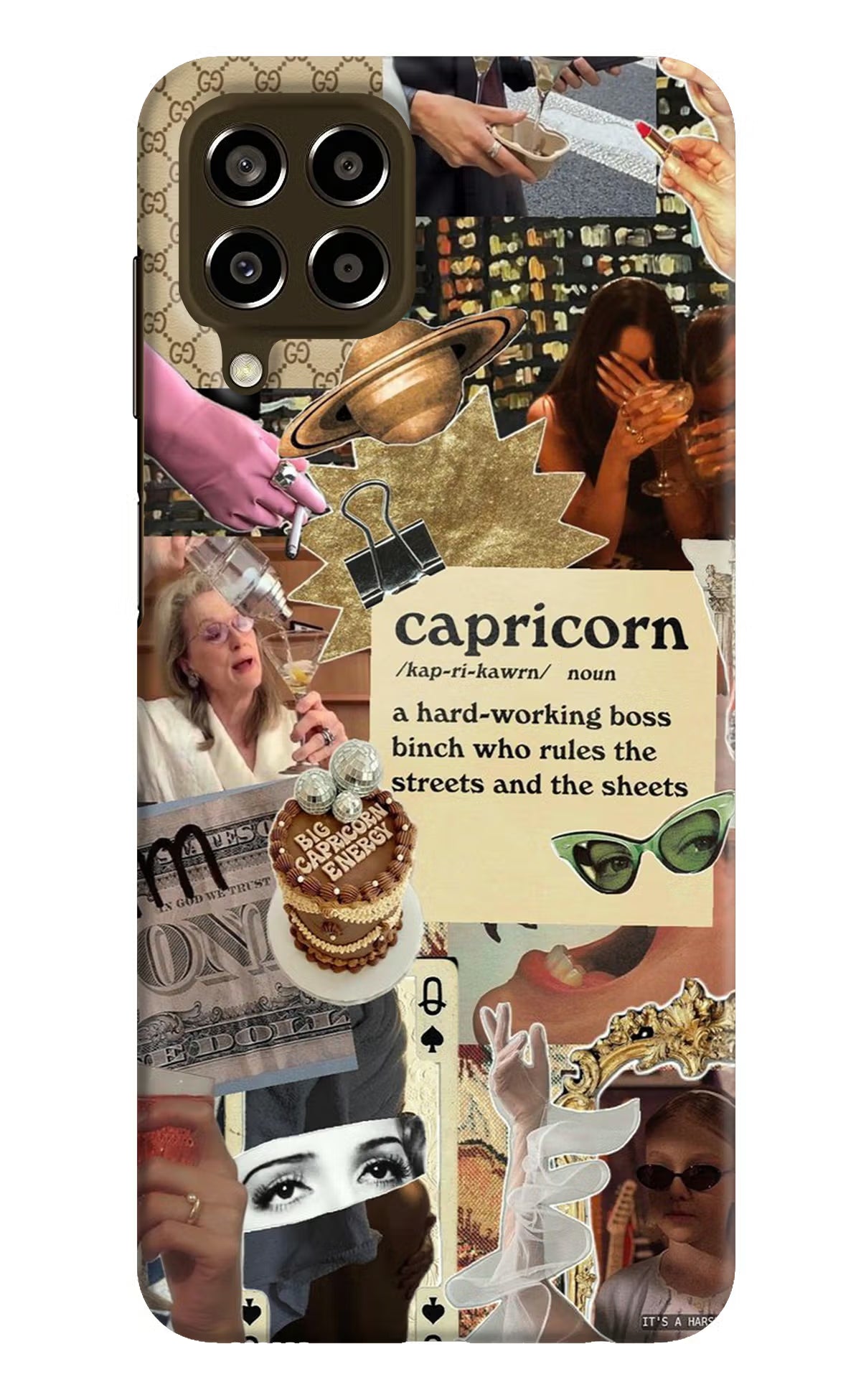 Capricorn Zodiac Samsung M33 5G Hard Case Back Cover by Casekaro