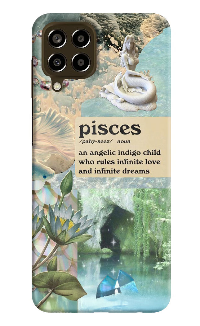 Pisces Zodiac Samsung M33 5G Hard Case Back Cover by Casekaro