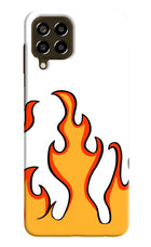 Fired Up – White Samsung M33 5G Hard Case Back Cover by Casekaro