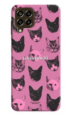 Pink Cats Samsung M33 5G Hard Case Back Cover by Casekaro