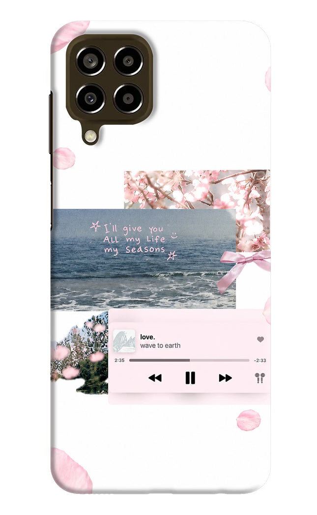 Wave to earth Samsung M33 5G Hard Case Back Cover by Casekaro
