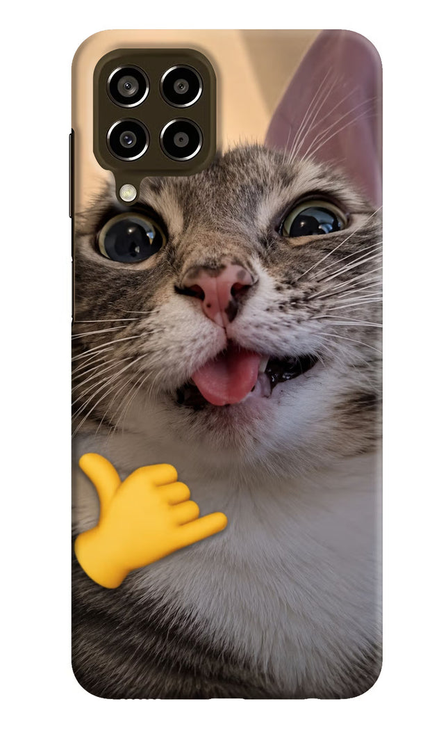 Silly Cat Call Samsung M33 5G Hard Case Back Cover by Casekaro