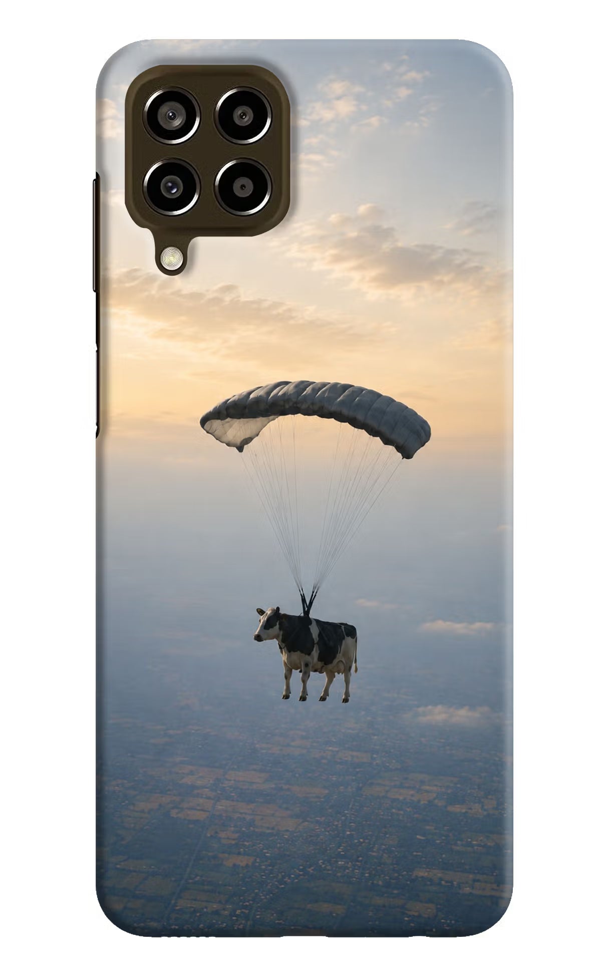 Skydiving Cow Samsung M33 5G Back Cover