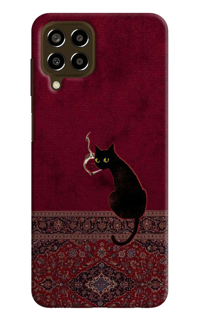 Midnight Cat Samsung M33 5G Hard Case Back Cover by Casekaro