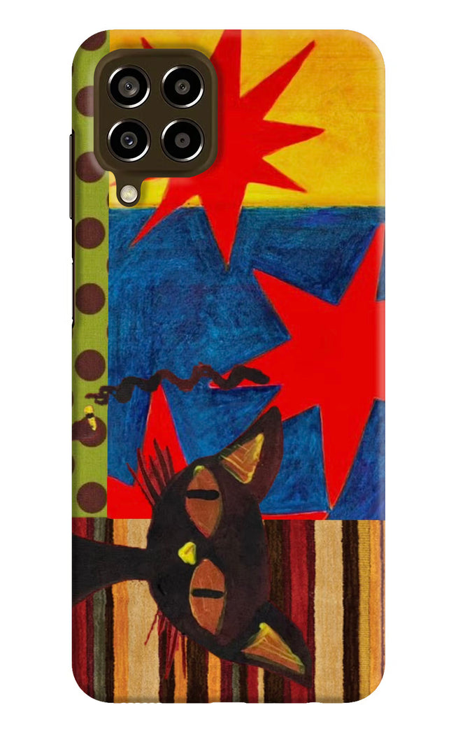 Pop Cat Samsung M33 5G Hard Case Back Cover by Casekaro
