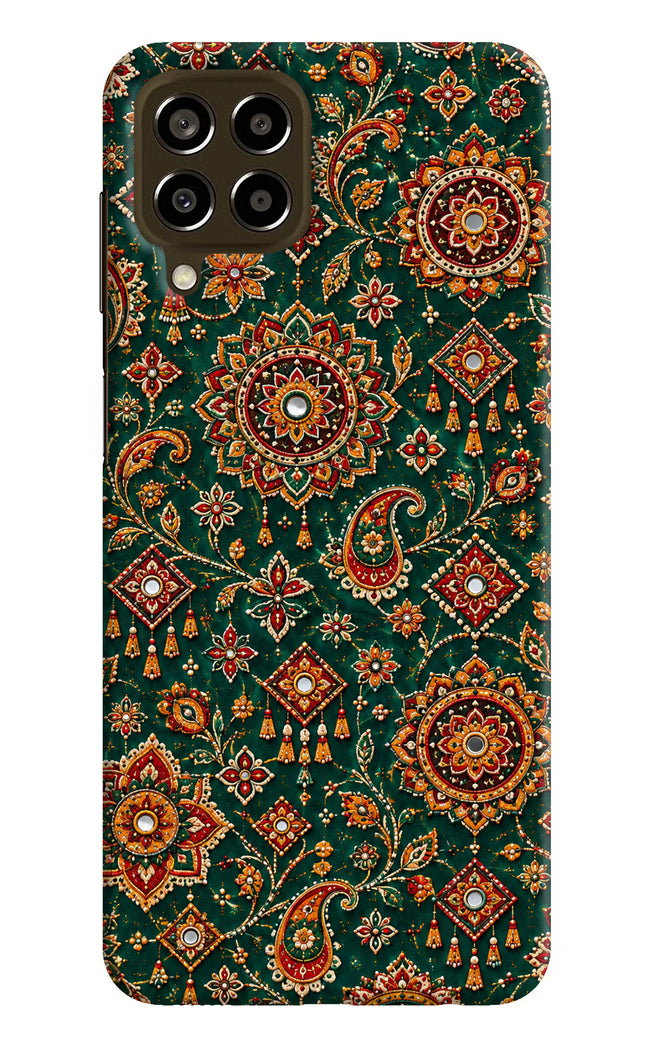 Green Pataka Samsung M33 5G Hard Case Back Cover by Casekaro