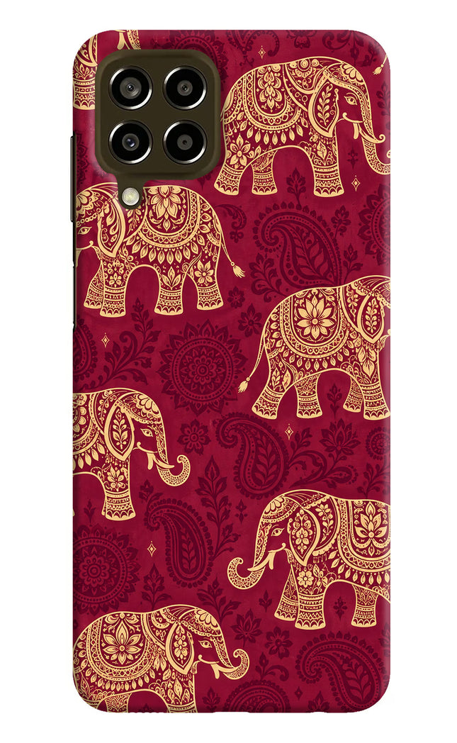 Maroon Elephant Samsung M33 5G Hard Case Back Cover by Casekaro