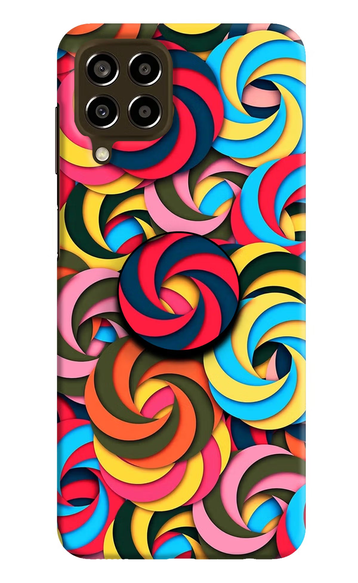 Spiral Pattern Samsung M33 5G Pop Case by Casekaro