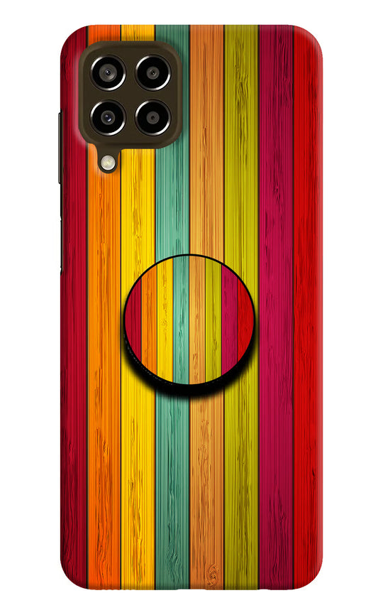 Multicolor Wooden Samsung M33 5G Pop Case by Casekaro
