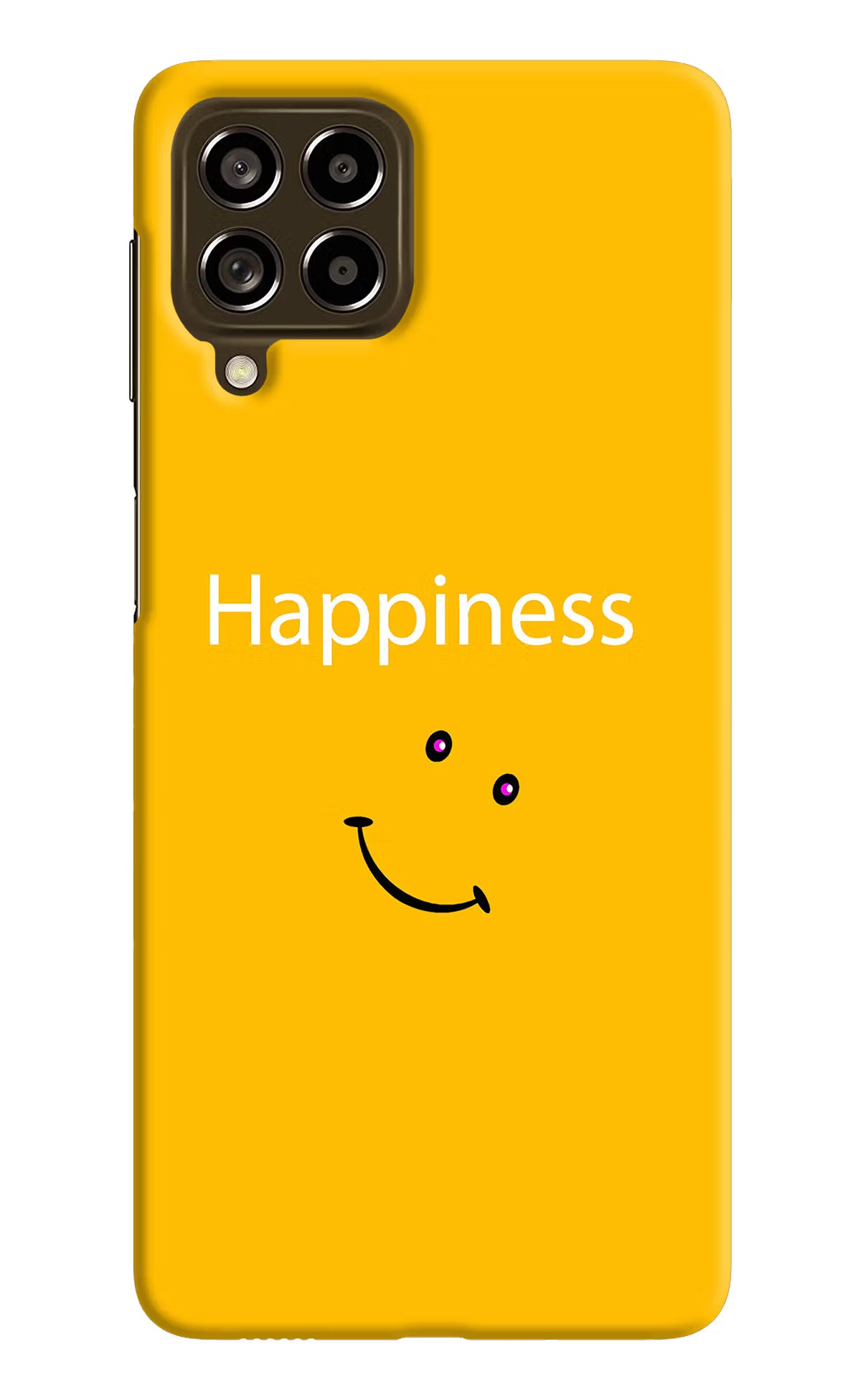 Happiness With Smiley Samsung M53 5G Hard Case Back Cover by Casekaro