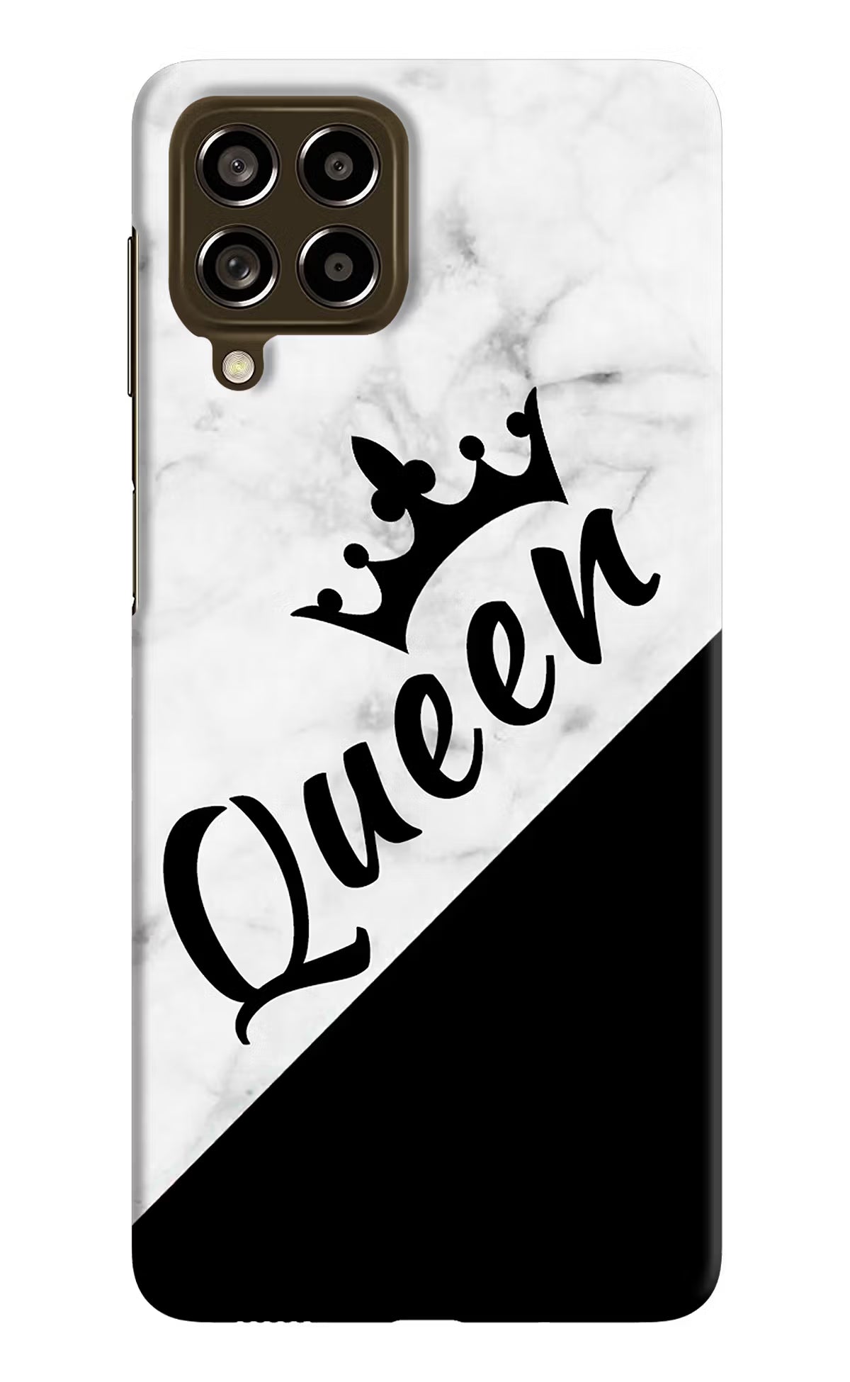 Queen Samsung M53 5G Hard Case Back Cover by Casekaro