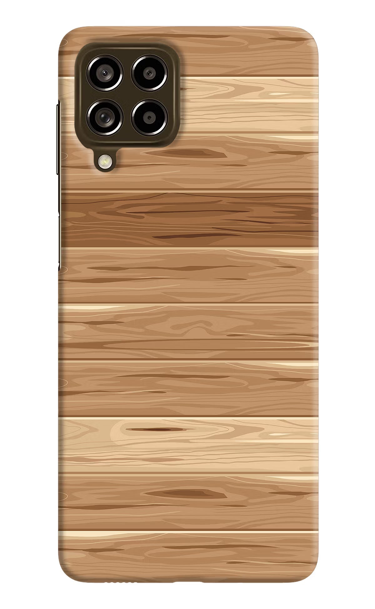 Wooden Vector Samsung M53 5G Hard Case Back Cover by Casekaro