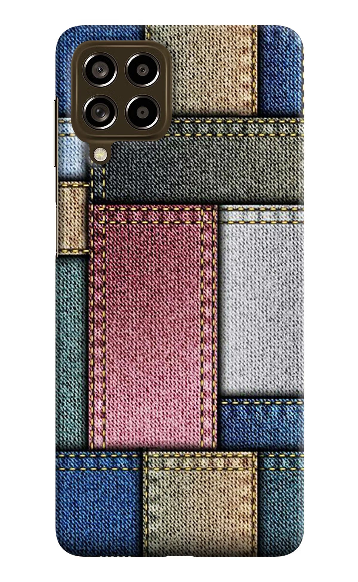 Multicolor Jeans Samsung M53 5G Hard Case Back Cover by Casekaro