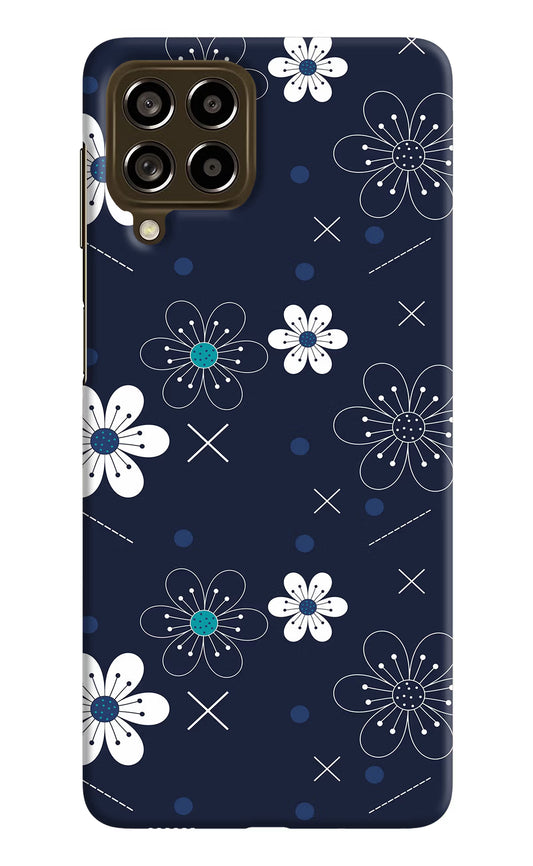 Flowers Samsung M53 5G Hard Case Back Cover by Casekaro