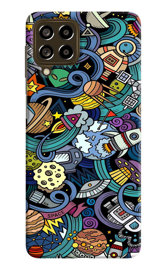 Space Abstract Samsung M53 5G Hard Case Back Cover by Casekaro