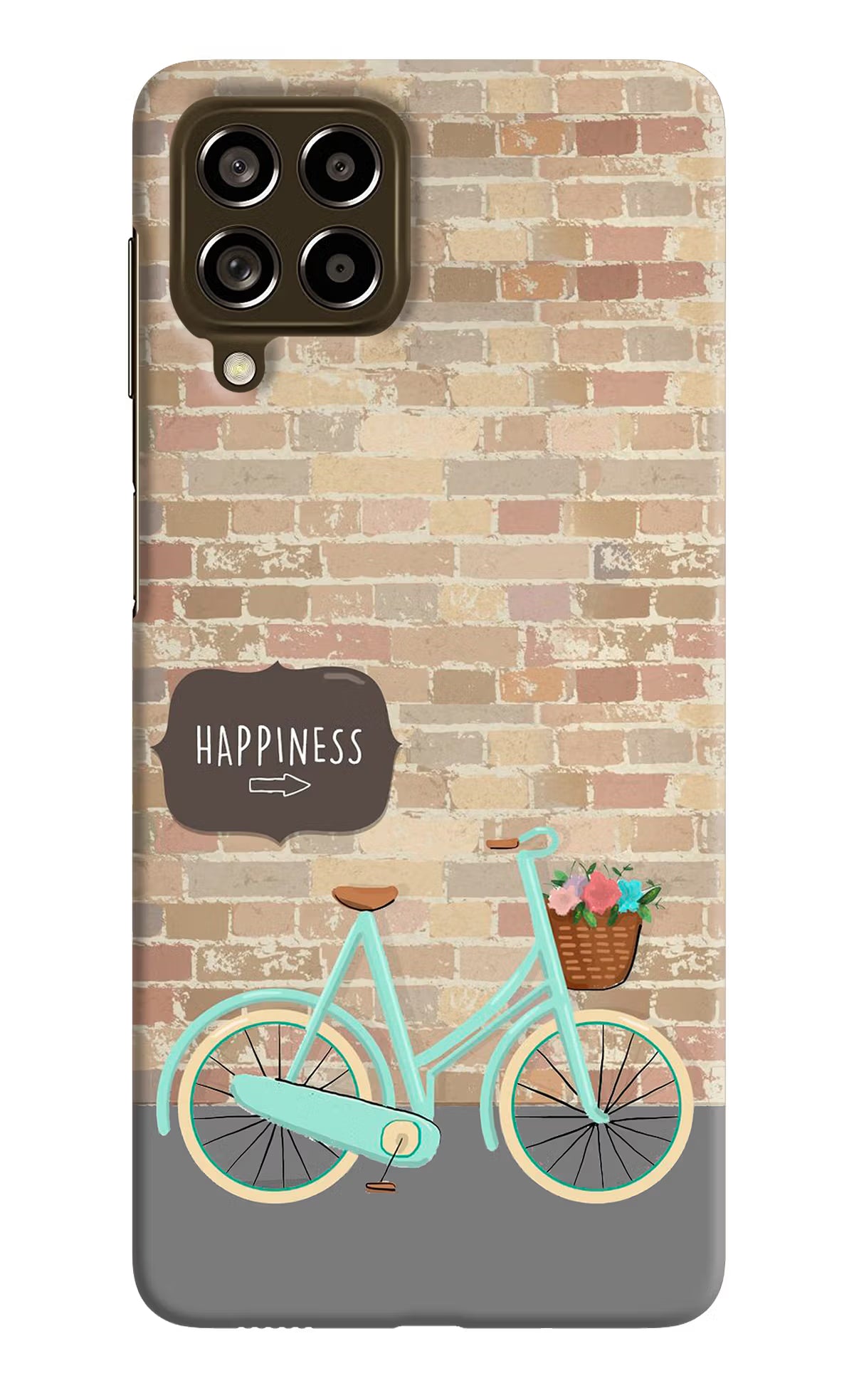 Happiness Artwork Samsung M53 5G Hard Case Back Cover by Casekaro