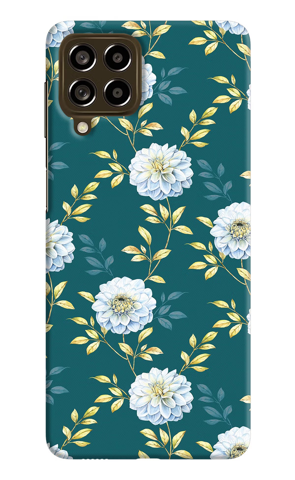 Flowers Samsung M53 5G Hard Case Back Cover by Casekaro