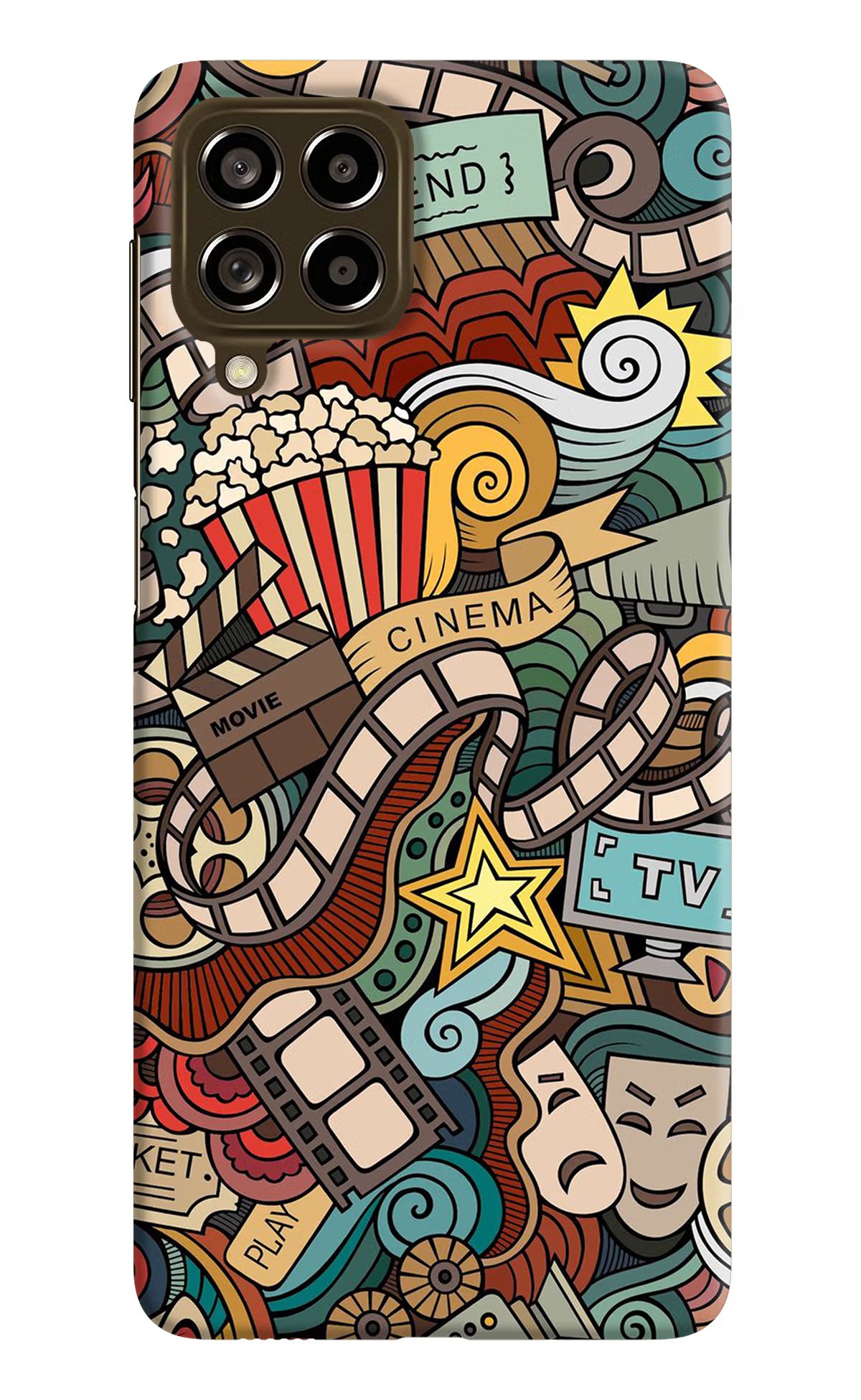 Cinema Abstract Samsung M53 5G Hard Case Back Cover by Casekaro