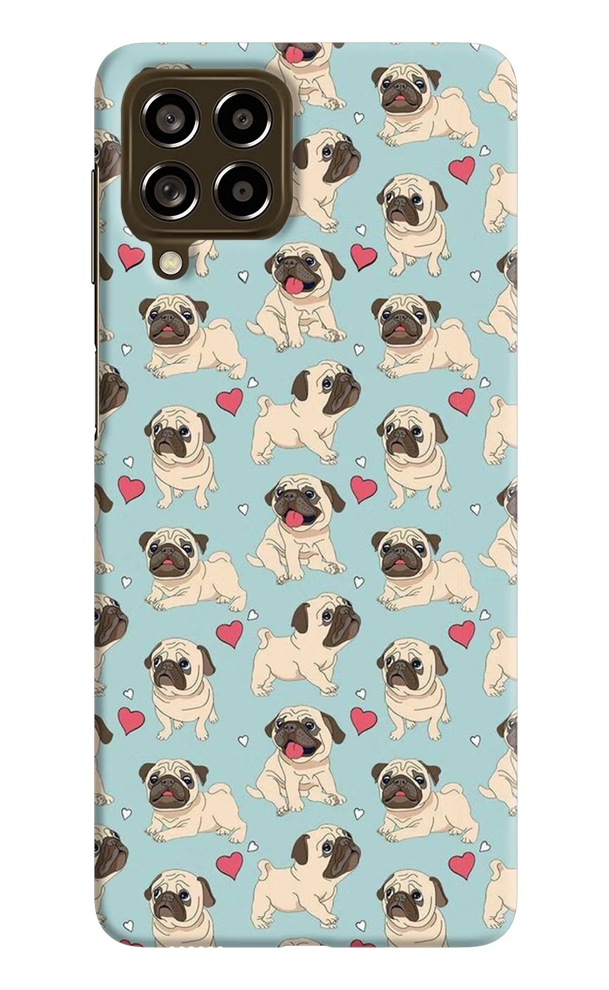 Pug Dog Samsung M53 5G Hard Case Back Cover by Casekaro