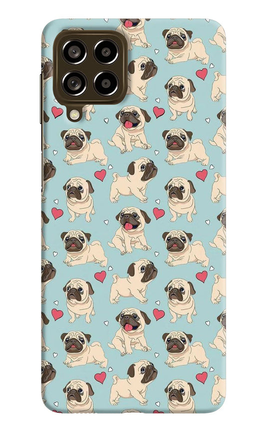 Pug Dog Samsung M53 5G Hard Case Back Cover by Casekaro