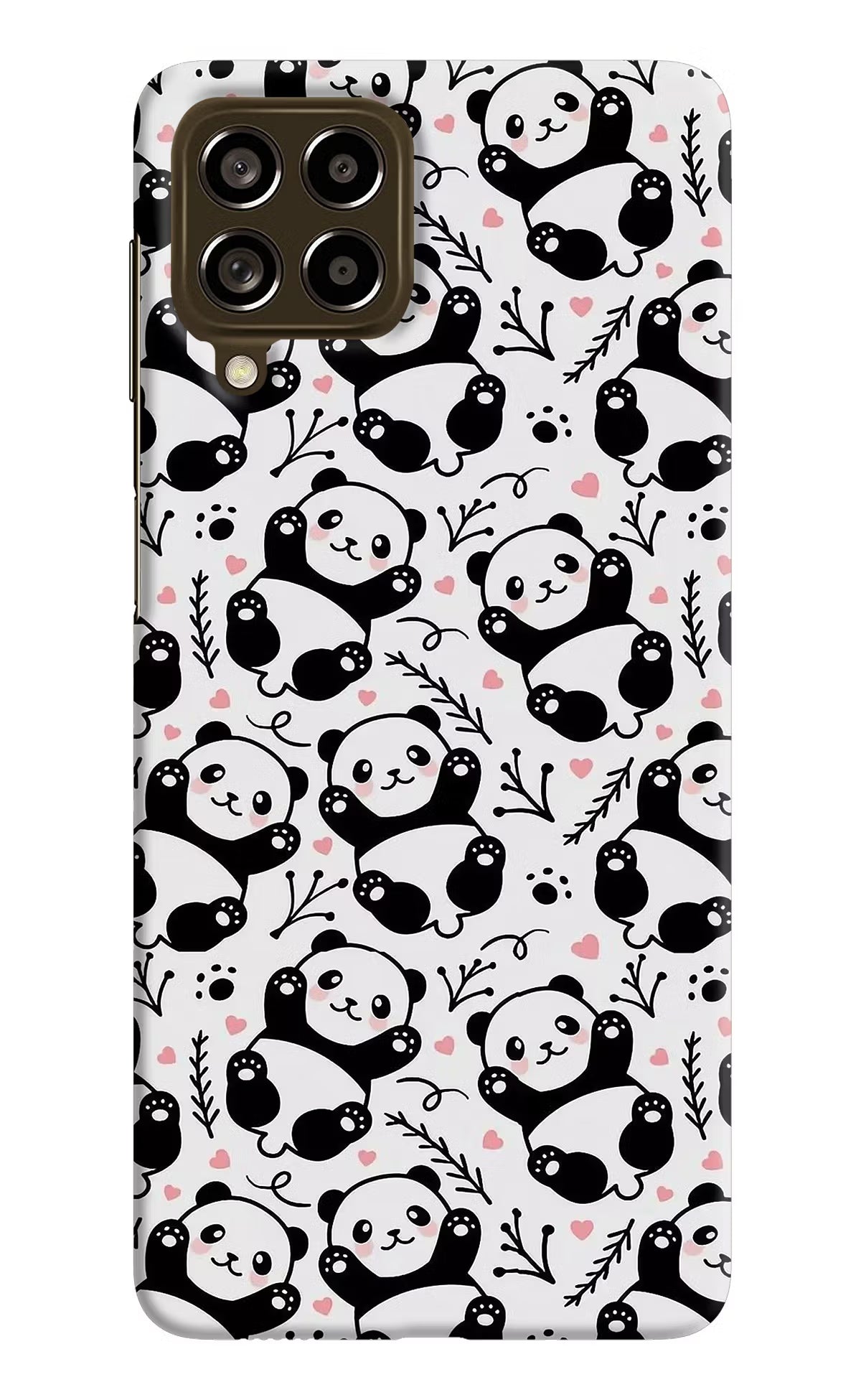 Cute Panda Samsung M53 5G Hard Case Back Cover by Casekaro