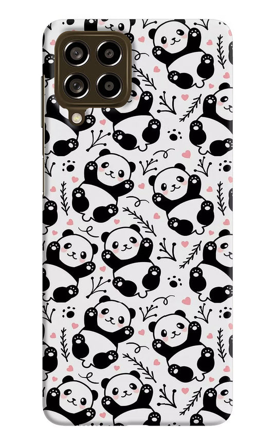 Cute Panda Samsung M53 5G Hard Case Back Cover by Casekaro