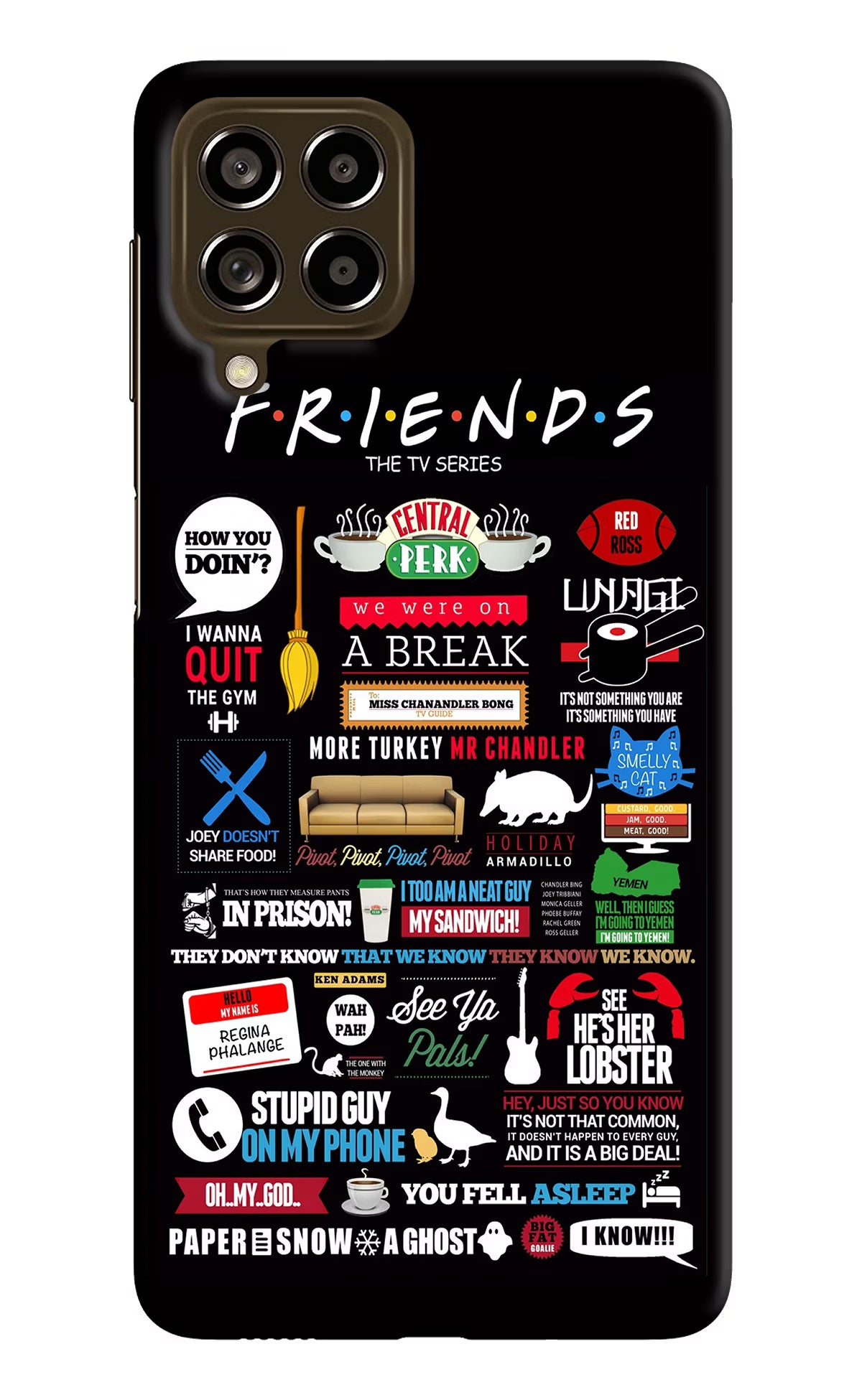 FRIENDS Samsung M53 5G Hard Case Back Cover by Casekaro