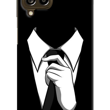 Black Tie Samsung M53 5G Hard Case Back Cover by Casekaro