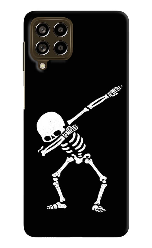 Dabbing Skeleton Art Samsung M53 5G Hard Case Back Cover by Casekaro