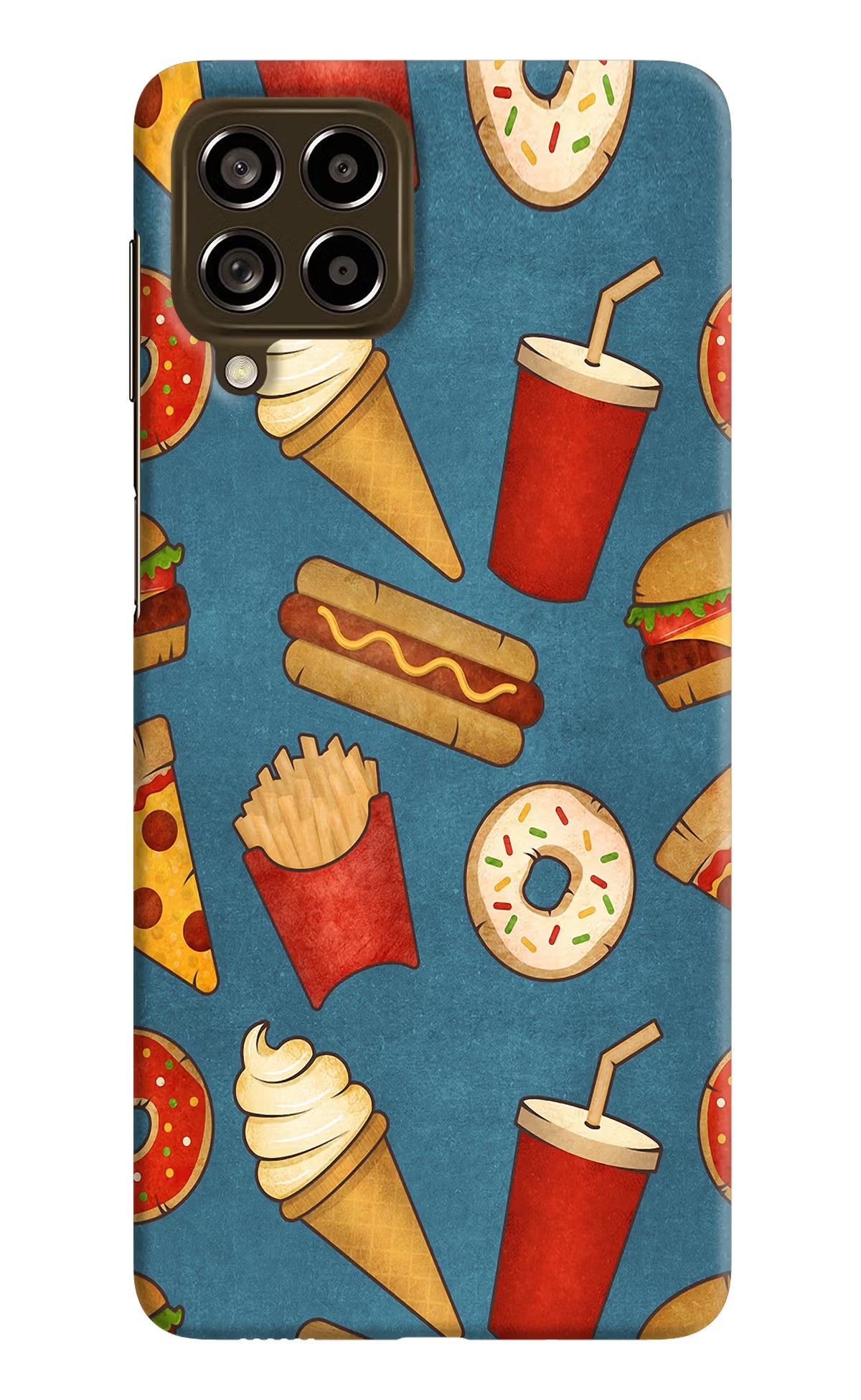 Foodie Samsung M53 5G Hard Case Back Cover by Casekaro