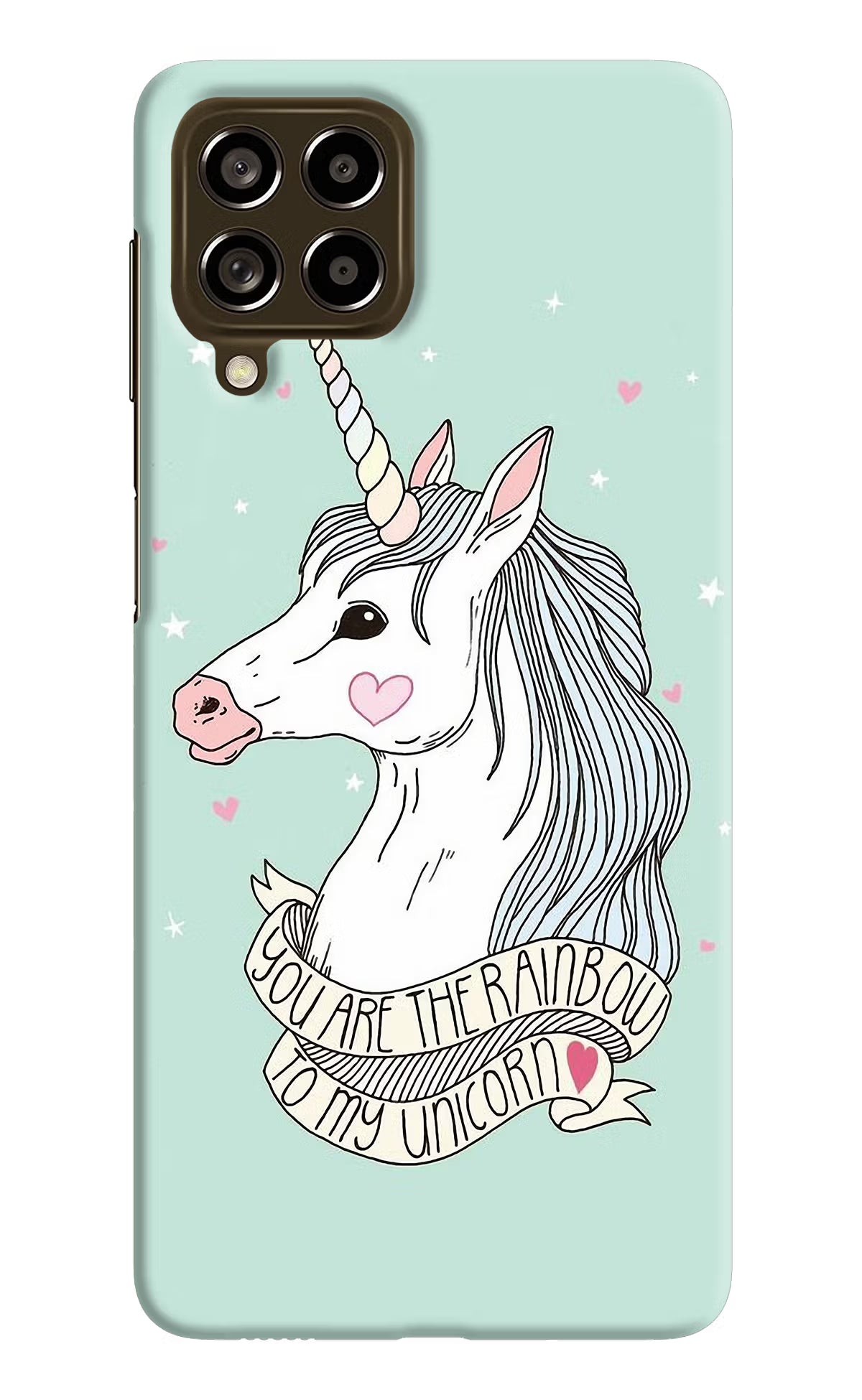 Unicorn Wallpaper Samsung M53 5G Hard Case Back Cover by Casekaro