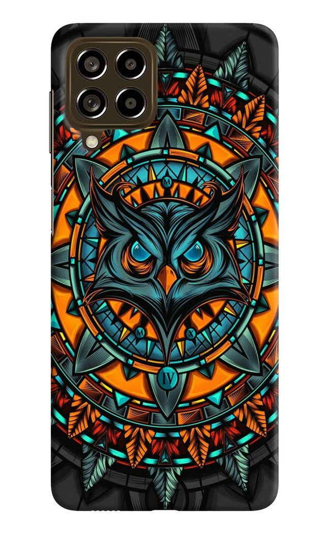 Angry Owl Art Samsung M53 5G Hard Case Back Cover by Casekaro