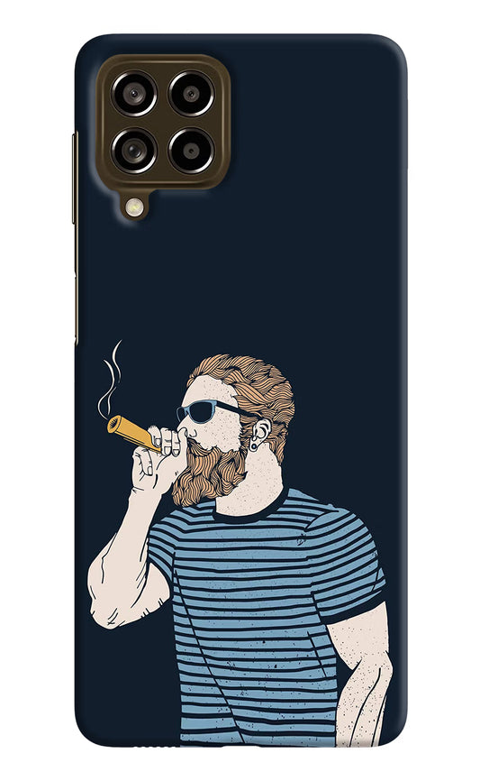 Smoking Samsung M53 5G Hard Case Back Cover by Casekaro