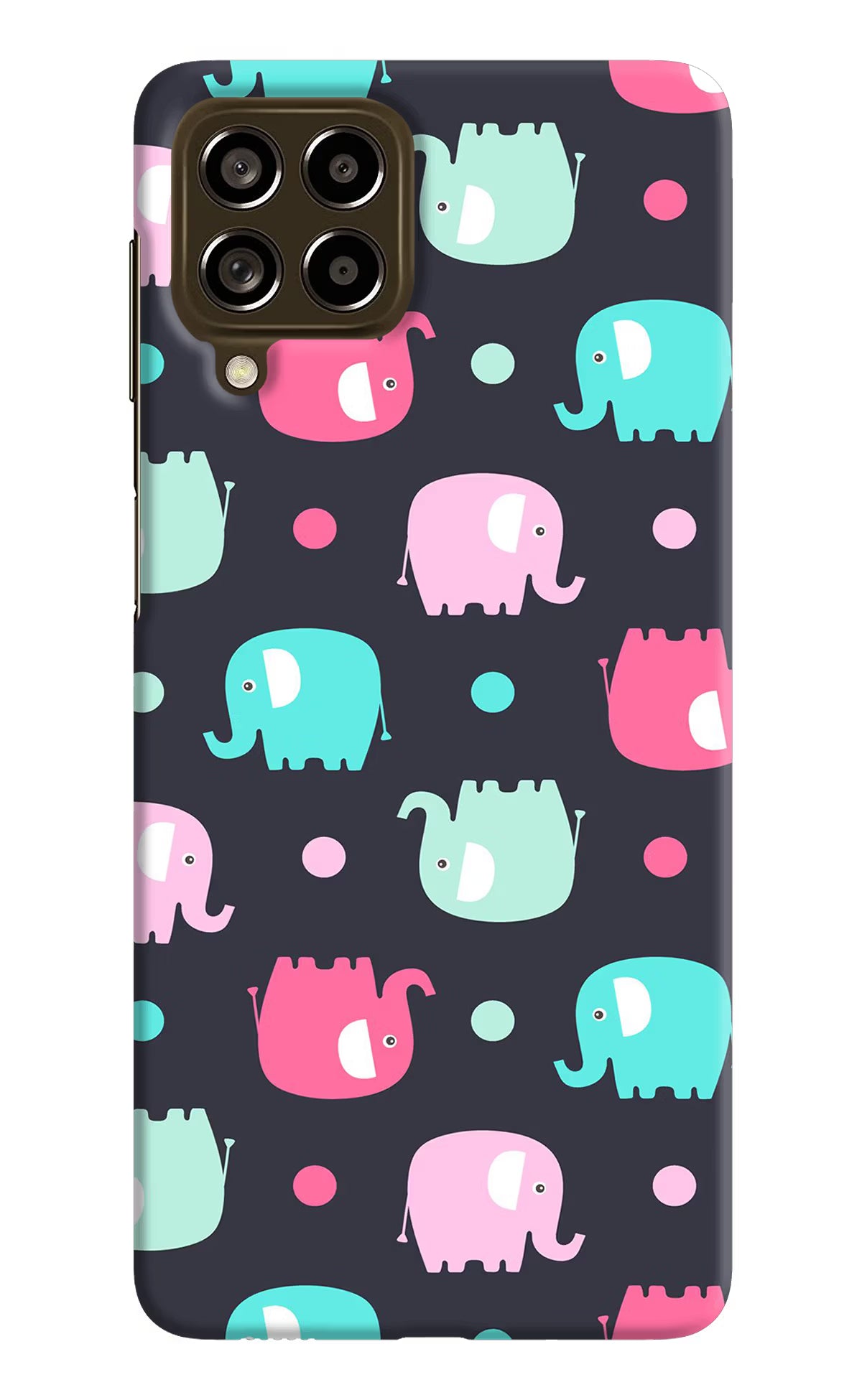 Elephants Samsung M53 5G Hard Case Back Cover by Casekaro