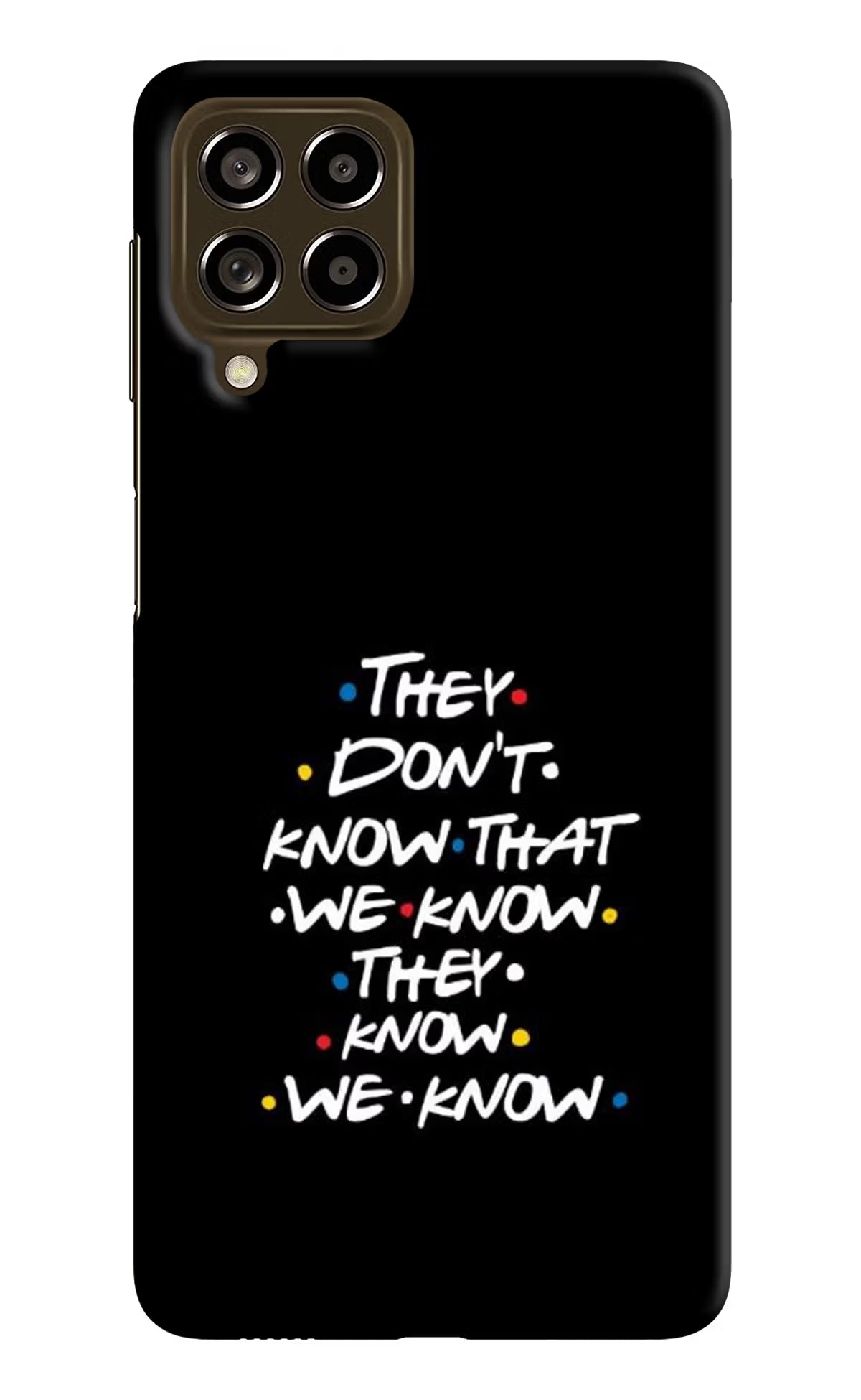 FRIENDS Dialogue Samsung M53 5G Hard Case Back Cover by Casekaro