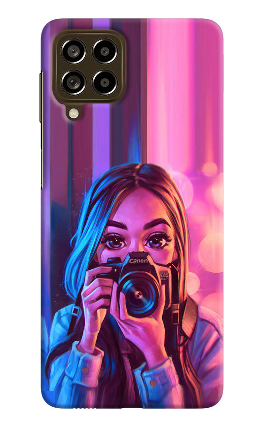 Girl Photographer Samsung M53 5G Hard Case Back Cover by Casekaro