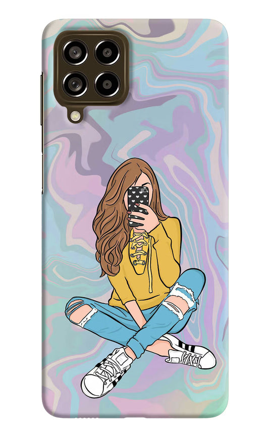 Selfie Girl Samsung M53 5G Hard Case Back Cover by Casekaro