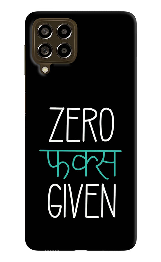 Zero Fucks Given Samsung M53 5G Hard Case Back Cover by Casekaro