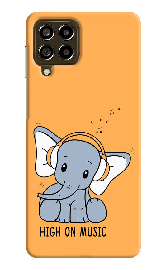 High On Music Samsung M53 5G Hard Case Back Cover by Casekaro