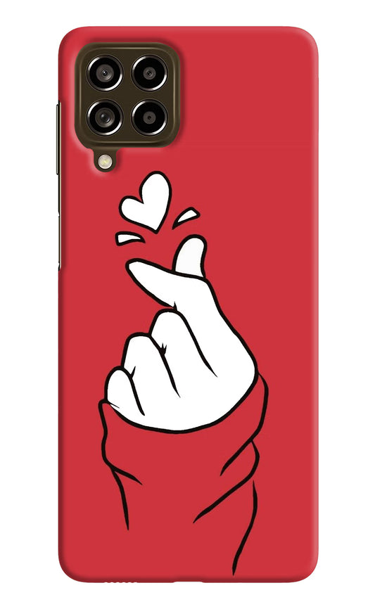 Korean Love Sign Samsung M53 5G Hard Case Back Cover by Casekaro