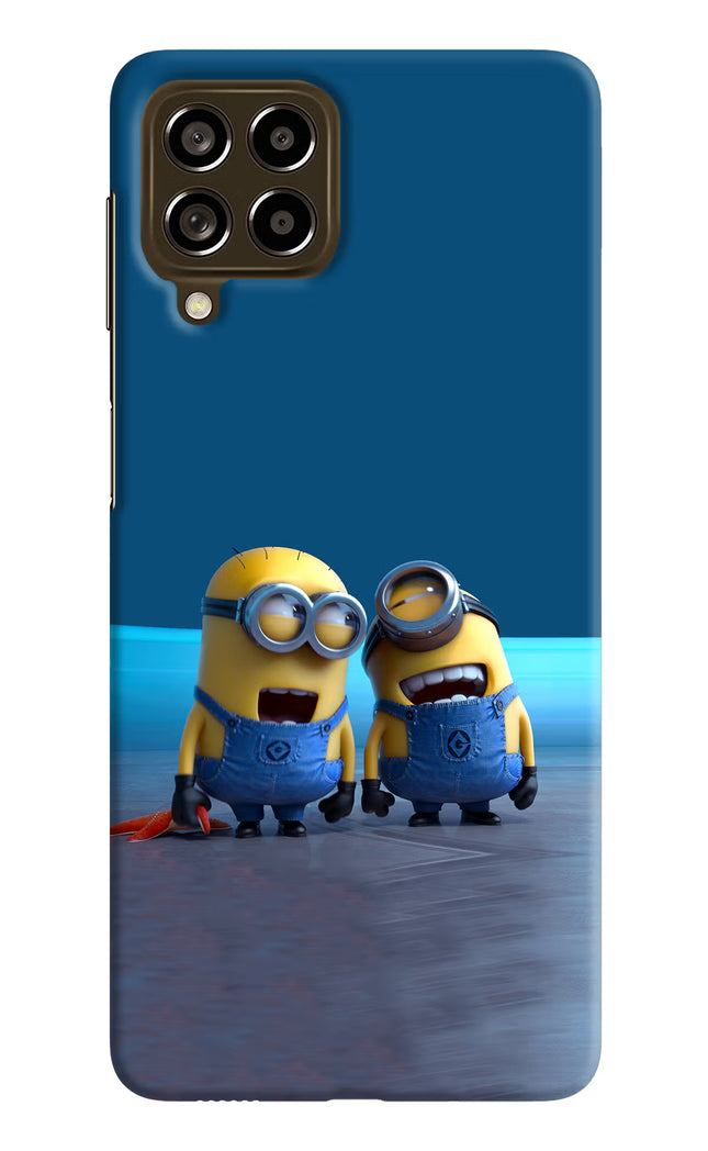 Minion Laughing Samsung M53 5G Hard Case Back Cover by Casekaro