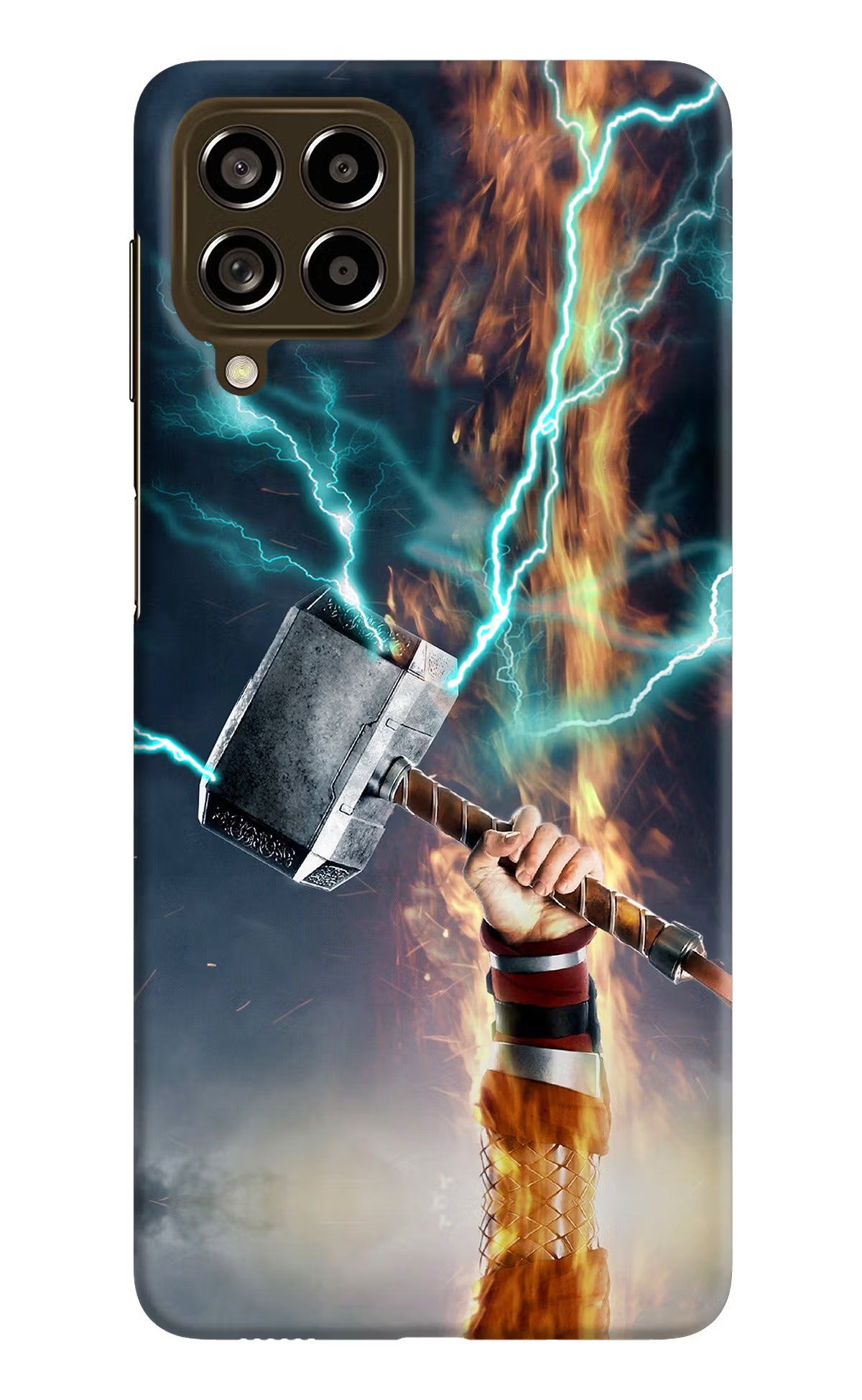 Thor Hammer Mjolnir Samsung M53 5G Hard Case Back Cover by Casekaro