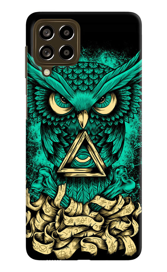 Green Owl Samsung M53 5G Hard Case Back Cover by Casekaro